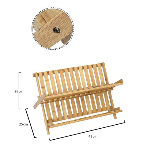 Wood Folding Dish Drainer