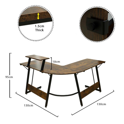 Maximize your workspace with our stylish L-Shaped Corner Desk – perfect for home and office. Ergonomic design for productivity and comfort. Shop now!