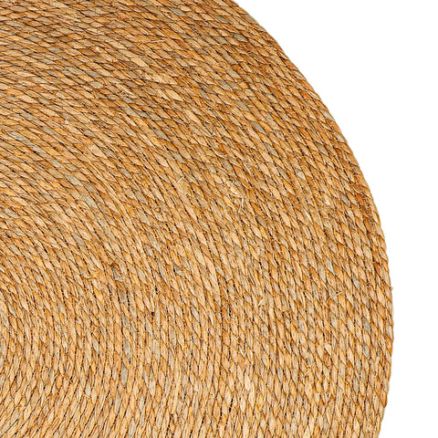 Large Natural Handwoven Round Jute Rug