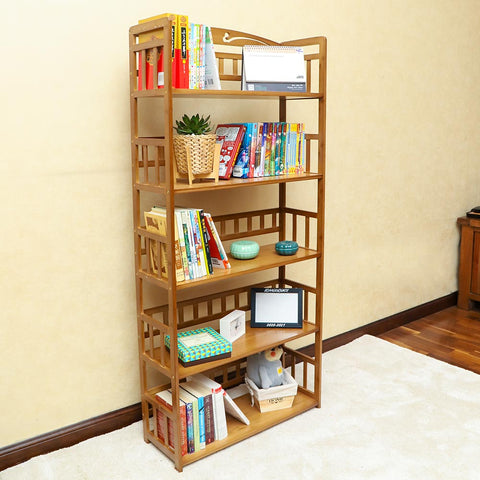 5 Tiers Bamboo Bookshelf