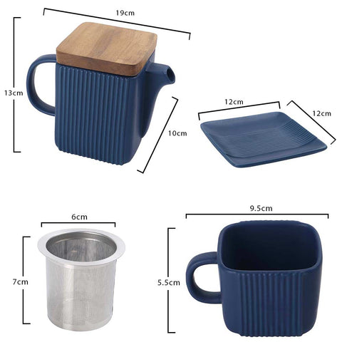 10 Pieces Home Porcelain Coffee Tea Set
