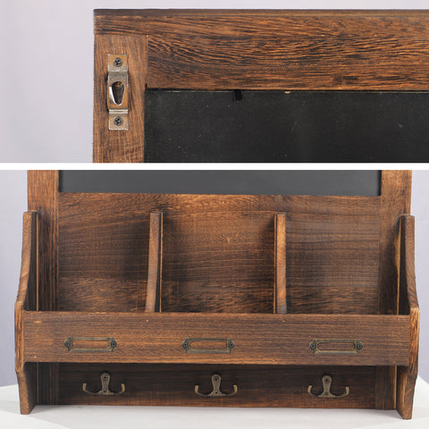 Wooden Key Holder with Board