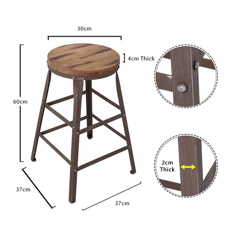 Vintage Rustic Bar Stool