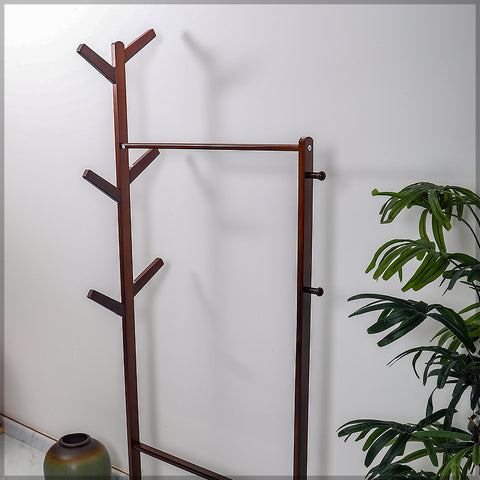 spice containers, wooden rack for clothes