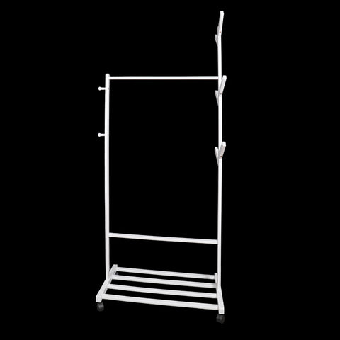 spice containers, wooden rack for clothes