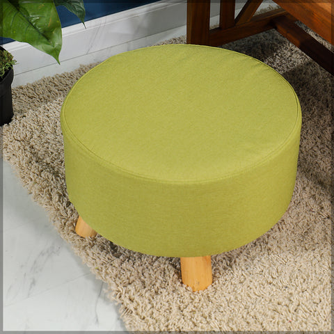 Ottoman Round Shaped Wood Stool