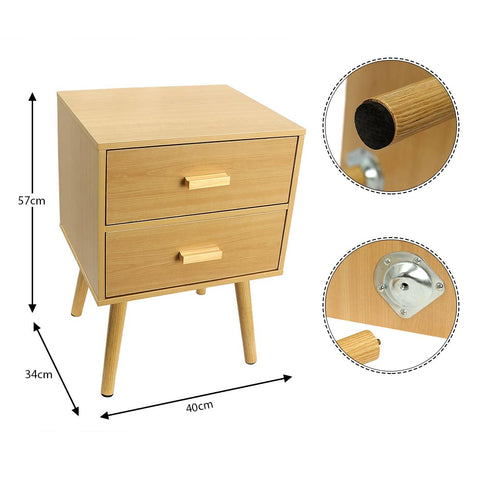 2 Drawers Cabinet