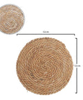  Natural Handwoven Round Jute Rug