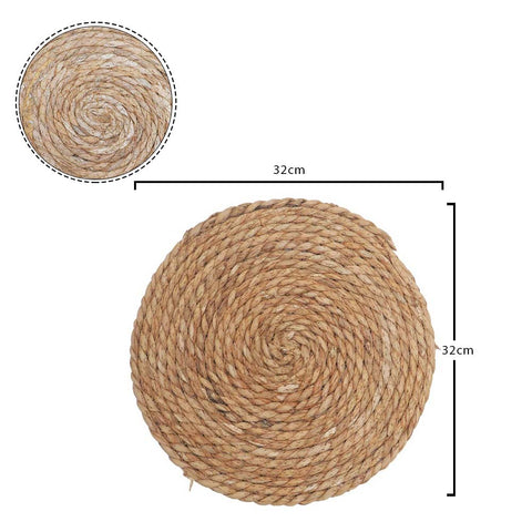  Natural Handwoven Round Jute Rug