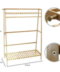 Bamboo Wood Garment Coat Clothes Rack