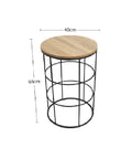 wooden side table, side table