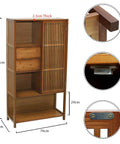 4 tier wooden book shelf