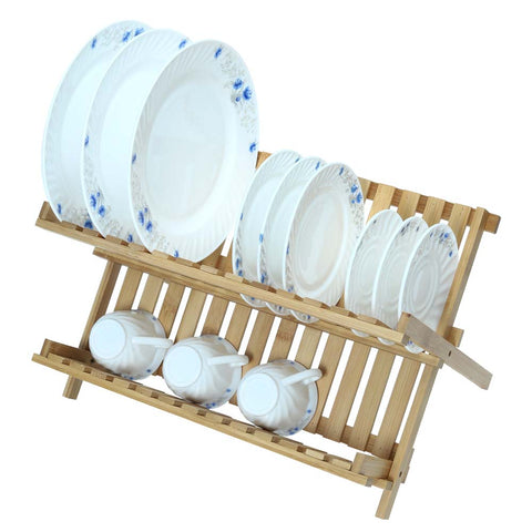 Wood Folding Dish Drainer