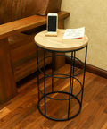 wooden side table, side table