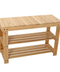 Bamboo Stackable Shoe Storage Rack