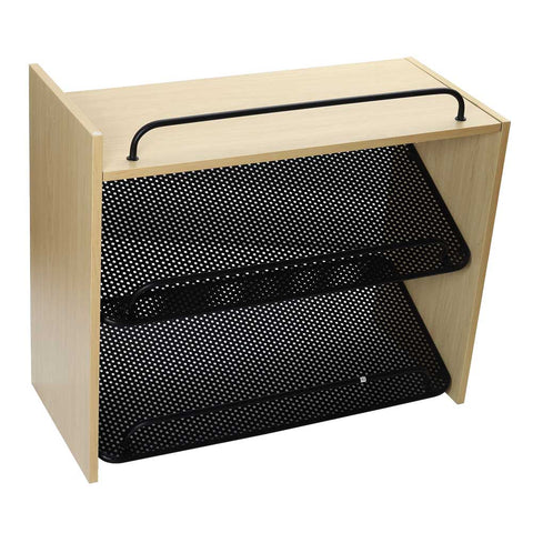 Metal Wood Shoe Rack