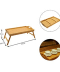 Bamboo Bed Tray With Folding Legs
