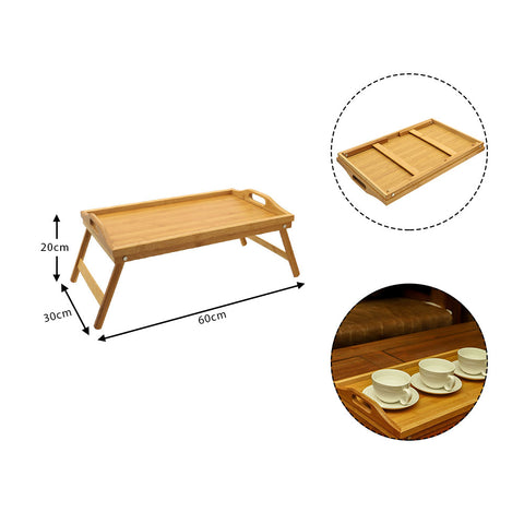 Bamboo Bed Tray With Folding Legs