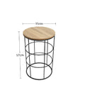 wooden side table, side table