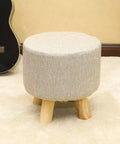 Round Shaped Ottoman Wood Stool