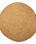 Large Natural Handwoven Round Jute Rug