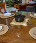 Beautiful boho designs Placemats add a touch of elegance to any dining table.