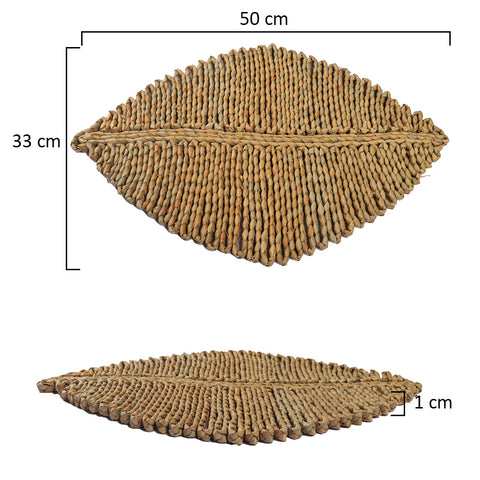 Enhance your dining experience with our Woven Leaf Shaped Place-mats.