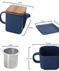 10 Pieces Home Porcelain Coffee Tea Set
