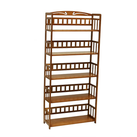 5 Tiers Bamboo Bookshelf
