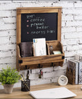 Wooden Key Holder with Board