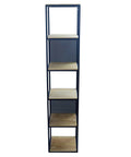 Display and organize your items with the 5-Tier Retro Wood Shelf.
