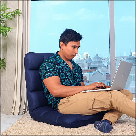 Adjustable Floor Chair with Back Support