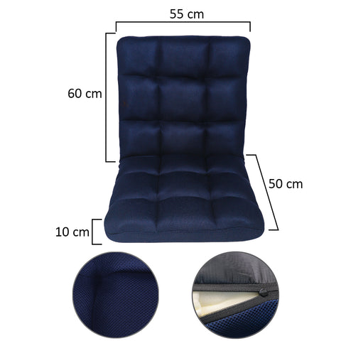 Adjustable Floor Chair with Back Support