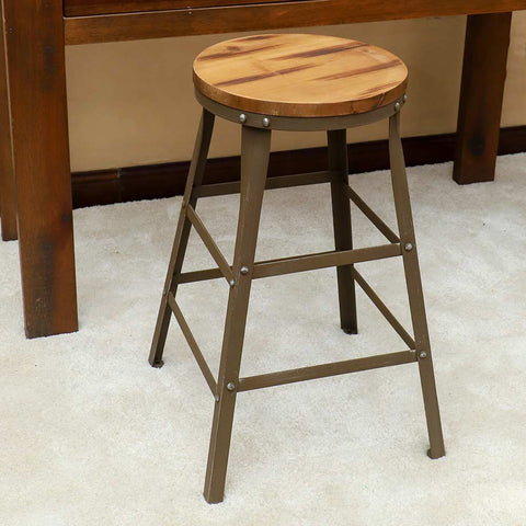 Vintage Rustic Bar Stool