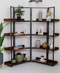 4-Tiers Wooden Foldable Metal Frame 