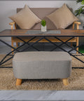 Solid Wood Legs Footstool