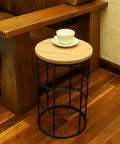 wooden side table, side table