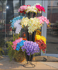flower stand, flower metal stand, accent, table cover