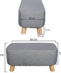 Solid Wood Legs Footstool