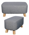 Solid Wood Legs Footstool