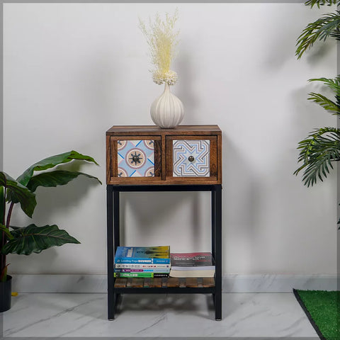 Maximize your space with our stylish Two Drawer Table - the perfect blend of functionality and elegance for any room. Shop now for sleek storage!