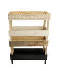 Expertly display your fruits with our 4-Tier Wooden Fruit Basket Holder