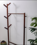 spice containers, wooden rack for clothes