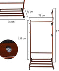 spice containers, wooden rack for clothes