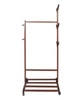 spice containers, wooden rack for clothes
