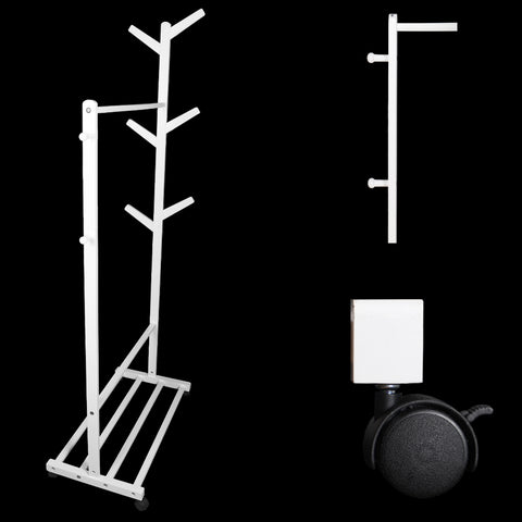 spice containers, wooden rack for clothes