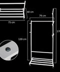 spice containers, wooden rack for clothes