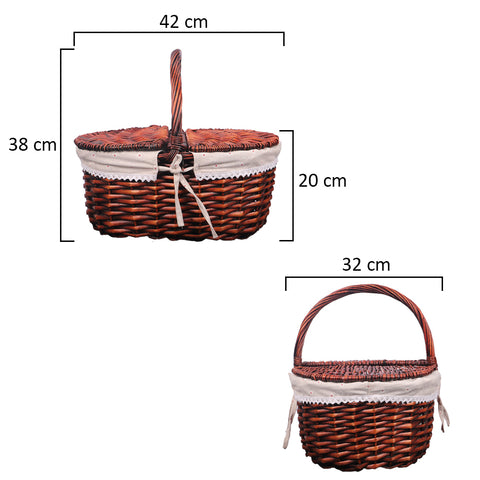  Wicker Camping Woven Basket