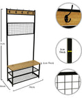 Entryway Beach Coat Hanger & Shoe Rack Storage