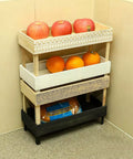 Expertly display your fruits with our 4-Tier Wooden Fruit Basket Holder